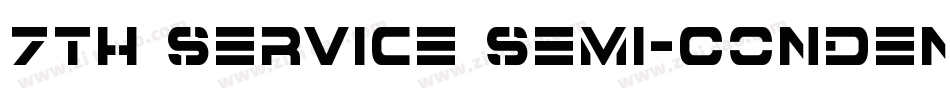 7th Service Semi-Condensed字体转换